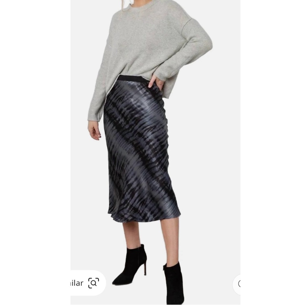 Rails Berlin Midi Skirt In Black Tide Size Large